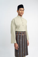 Patawali Classic Fit Baju Melayu Cekak Musang - Light Khaki