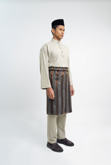 Patawali Classic Fit Baju Melayu Cekak Musang - Light Taupe