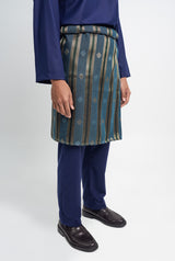 Patawali Classic Fit Baju Melayu Cekak Musang - Dark Navy