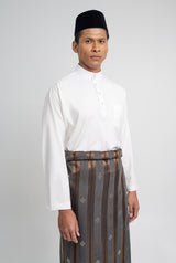 Patawali Classic Fit Baju Melayu Cekak Musang - Antique White