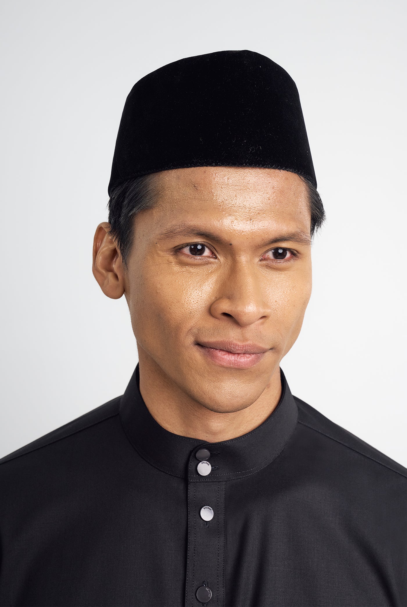 Patawali Classic Fit Baju Melayu Cekak Musang - Opal Black