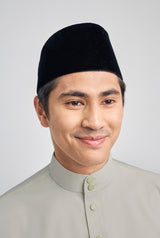 Patawali Classic Fit Baju Melayu Cekak Musang - Light Olive