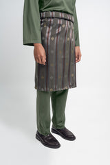 Patawali Classic Fit Baju Melayu Cekak Musang - Pickle Green