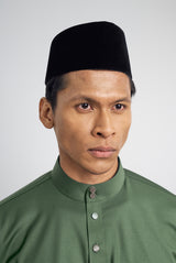 Patawali Classic Fit Baju Melayu Cekak Musang - Pickle Green