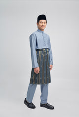 Patawali Classic Fit Baju Melayu Cekak Musang - Stone Blue