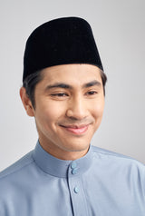 Patawali Classic Fit Baju Melayu Cekak Musang - Stone Blue