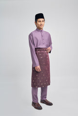 Patawali Classic Fit Baju Melayu Cekak Musang - Dusty Lilac