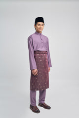 Patawali Classic Fit Baju Melayu Cekak Musang - Dusty Lilac