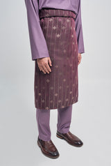 Patawali Classic Fit Baju Melayu Cekak Musang - Dusty Lilac