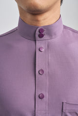 Patawali Classic Fit Baju Melayu Cekak Musang - Dusty Lilac