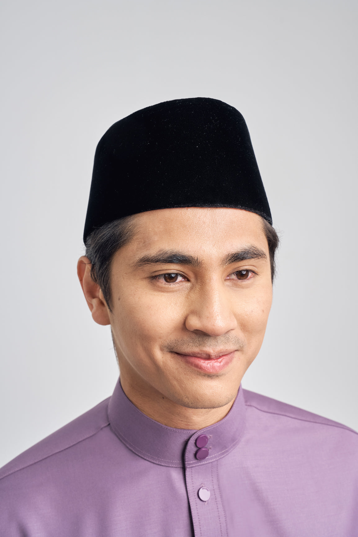 Patawali Classic Fit Baju Melayu Cekak Musang - Dusty Lilac