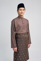 Patawali Classic Fit Baju Melayu Cekak Musang - Espresso