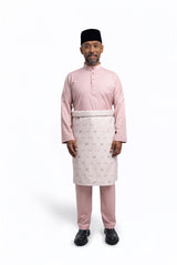 Patawali Modern Fit Baju Melayu Cekak Musang - Soft Pink