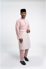 Patawali Modern Fit Baju Melayu Cekak Musang - Soft Pink