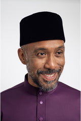 Patawali Modern Fit Baju Melayu Cekak Musang - Dark Purple