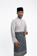 Patawali Modern Fit Baju Melayu Cekak Musang - Ash Grey