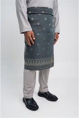 Patawali Modern Fit Baju Melayu Cekak Musang - Ash Grey
