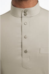 Patawali Modern Fit Baju Melayu Cekak Musang - Light Taupe