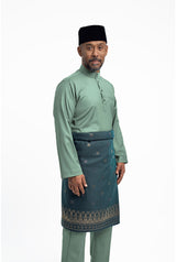 Patawali Modern Fit Baju Melayu Cekak Musang - Grass Green