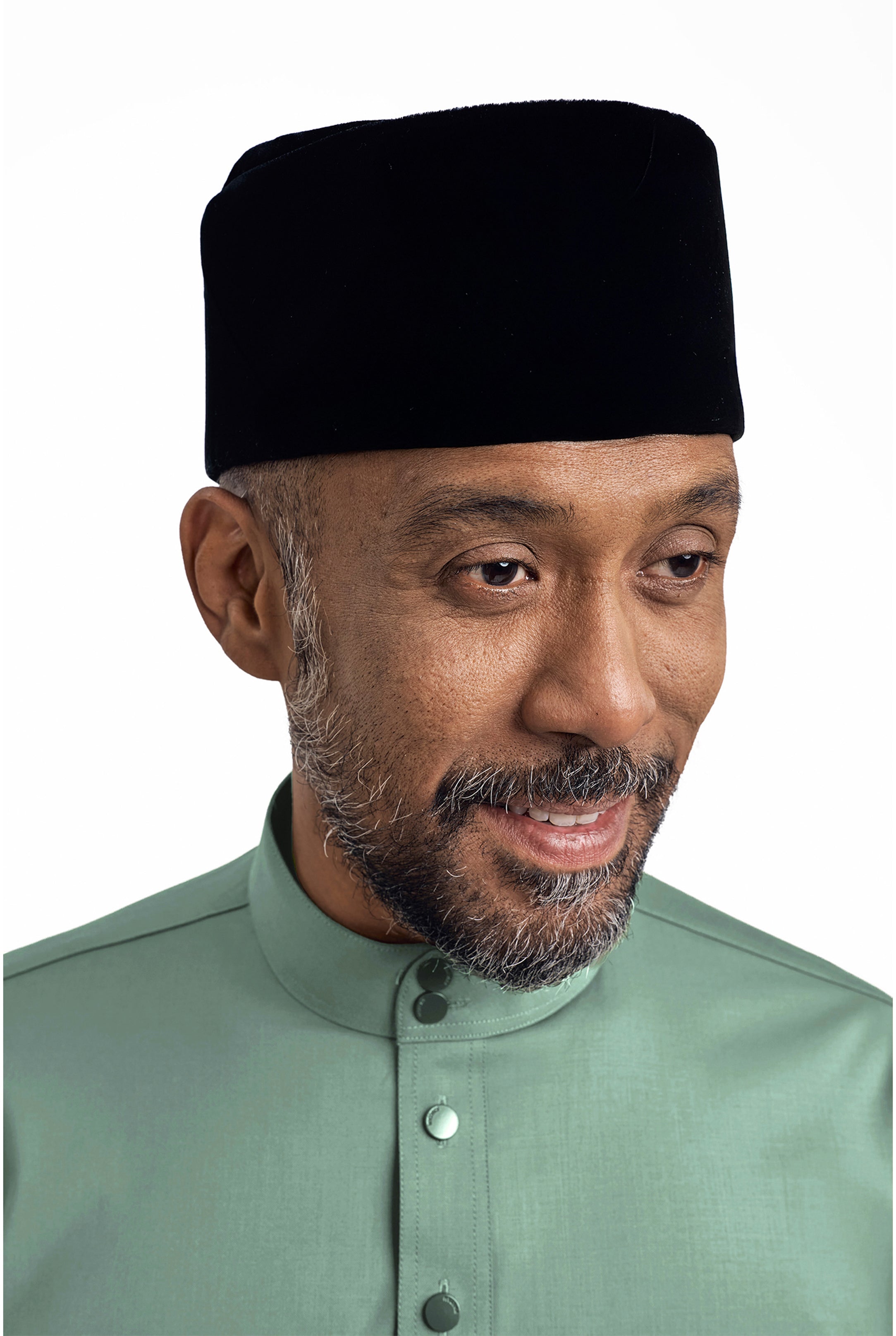 Patawali Modern Fit Baju Melayu Cekak Musang - Grass Green