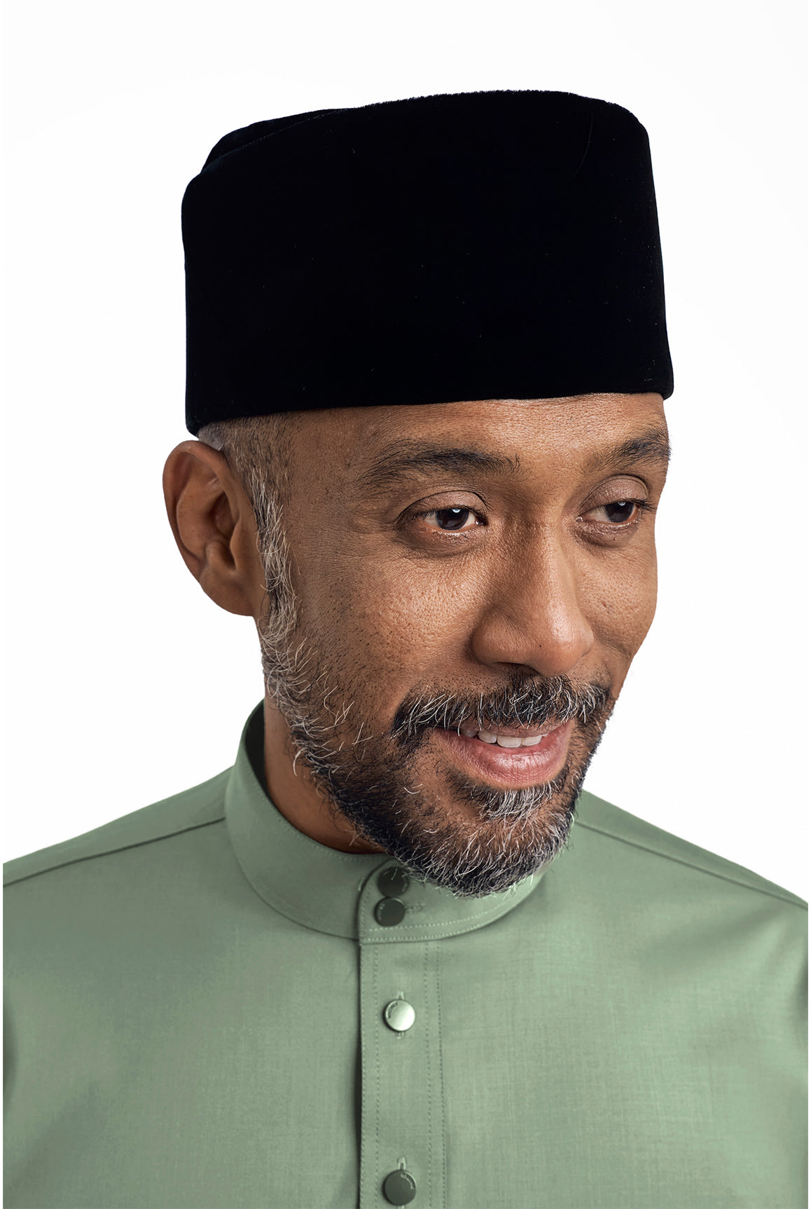 Patawali Modern Fit Baju Melayu Cekak Musang - Grass Green