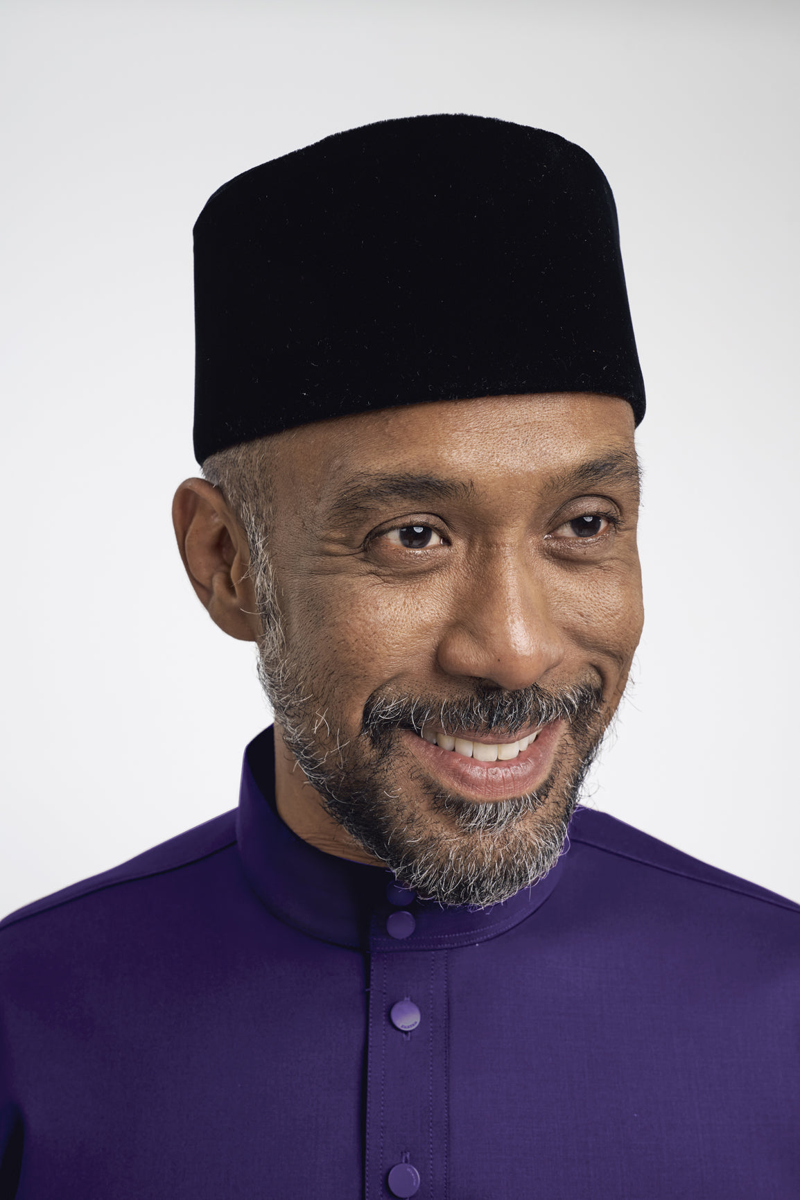 Patawali Modern Fit Baju Melayu Cekak Musang - Dark Indigo