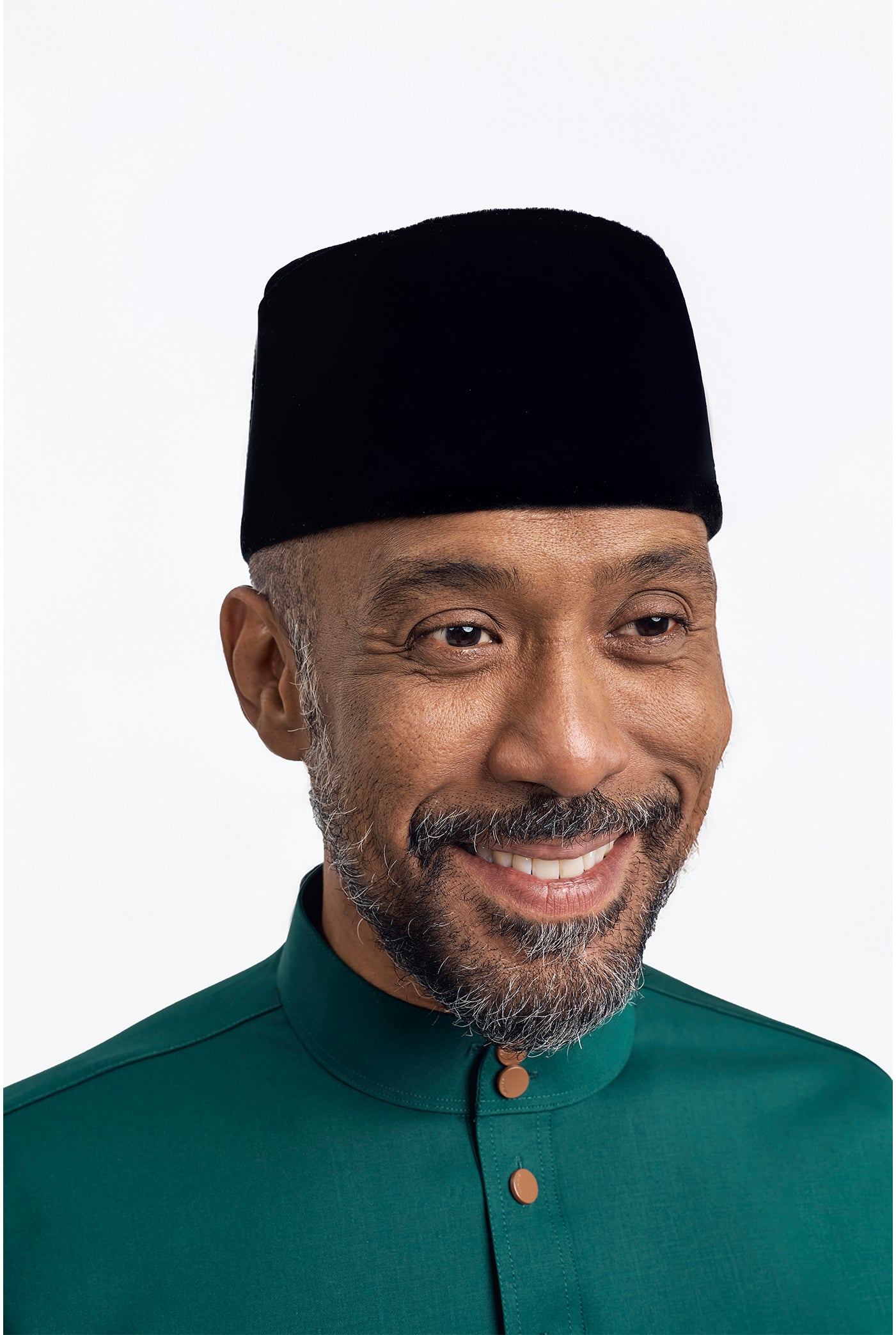 Patawali Modern Fit Baju Melayu Cekak Musang - Emerald Green