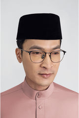 Patawali Modern Fit Baju Melayu Cekak Musang - Smokey Pink