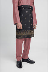 Patawali Modern Fit Baju Melayu Cekak Musang - Dark Rose