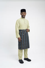 Patawali Modern Fit Baju Melayu Cekak Musang - Honeydew