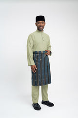 Patawali Modern Fit Baju Melayu Cekak Musang - Honeydew