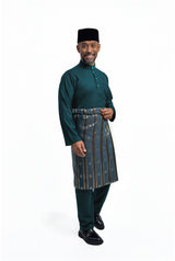 Patawali Modern Fit Baju Melayu Cekak Musang - Deep Teal