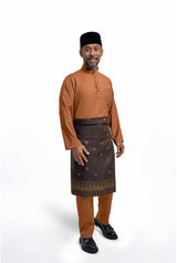 Patawali Modern Fit Baju Melayu Cekak Musang - Apricot