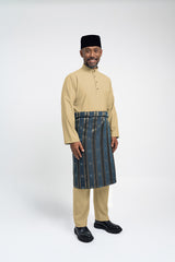 Patawali Modern Fit Baju Melayu Cekak Musang - Buttermilk