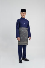 Patawali Modern Fit Baju Melayu Cekak Musang - Dark Navy