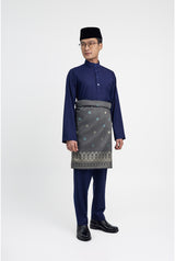 Patawali Modern Fit Baju Melayu Cekak Musang - Dark Navy