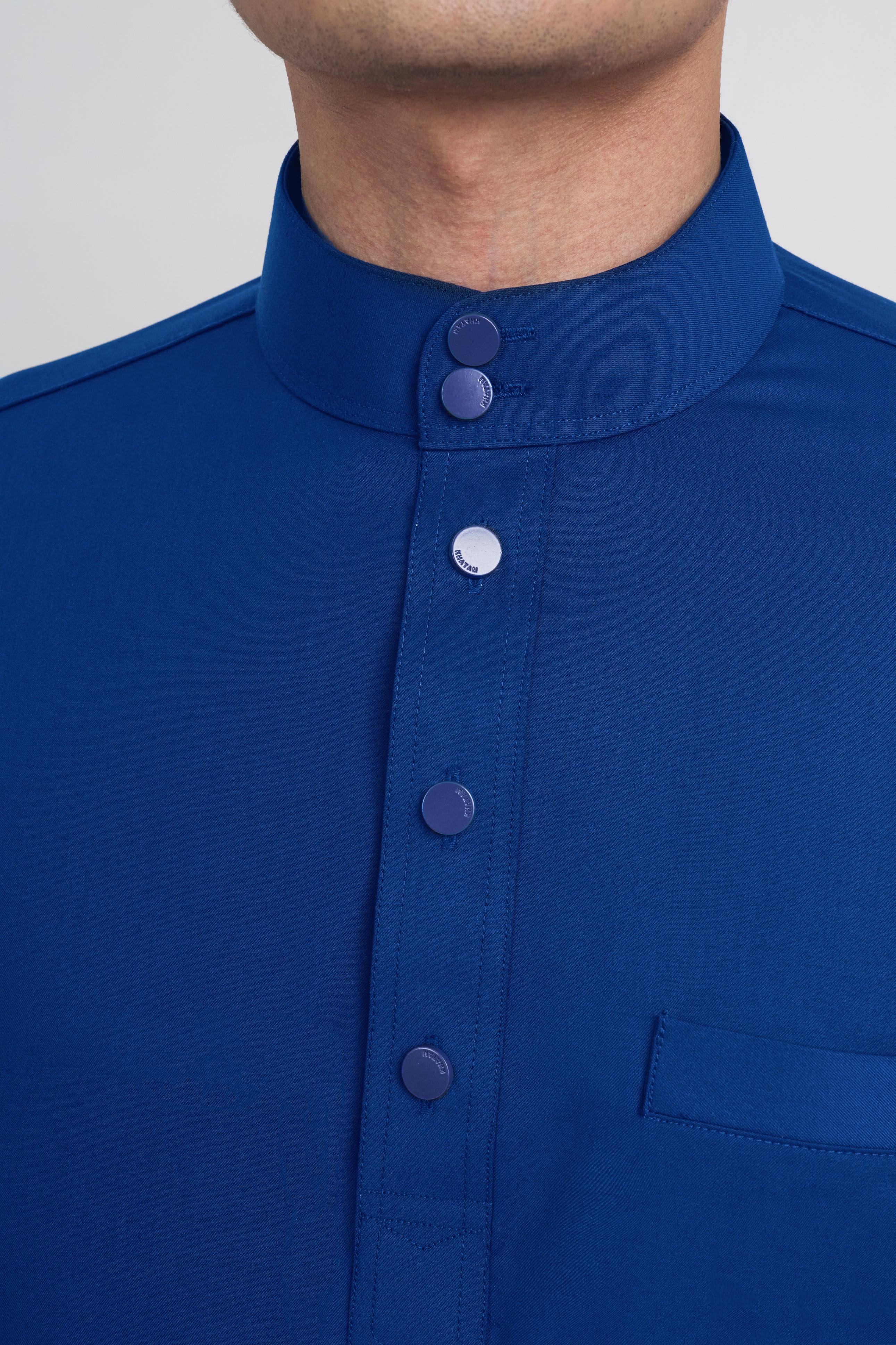 Patawali Modern Fit Baju Melayu Cekak Musang - Royal Blue