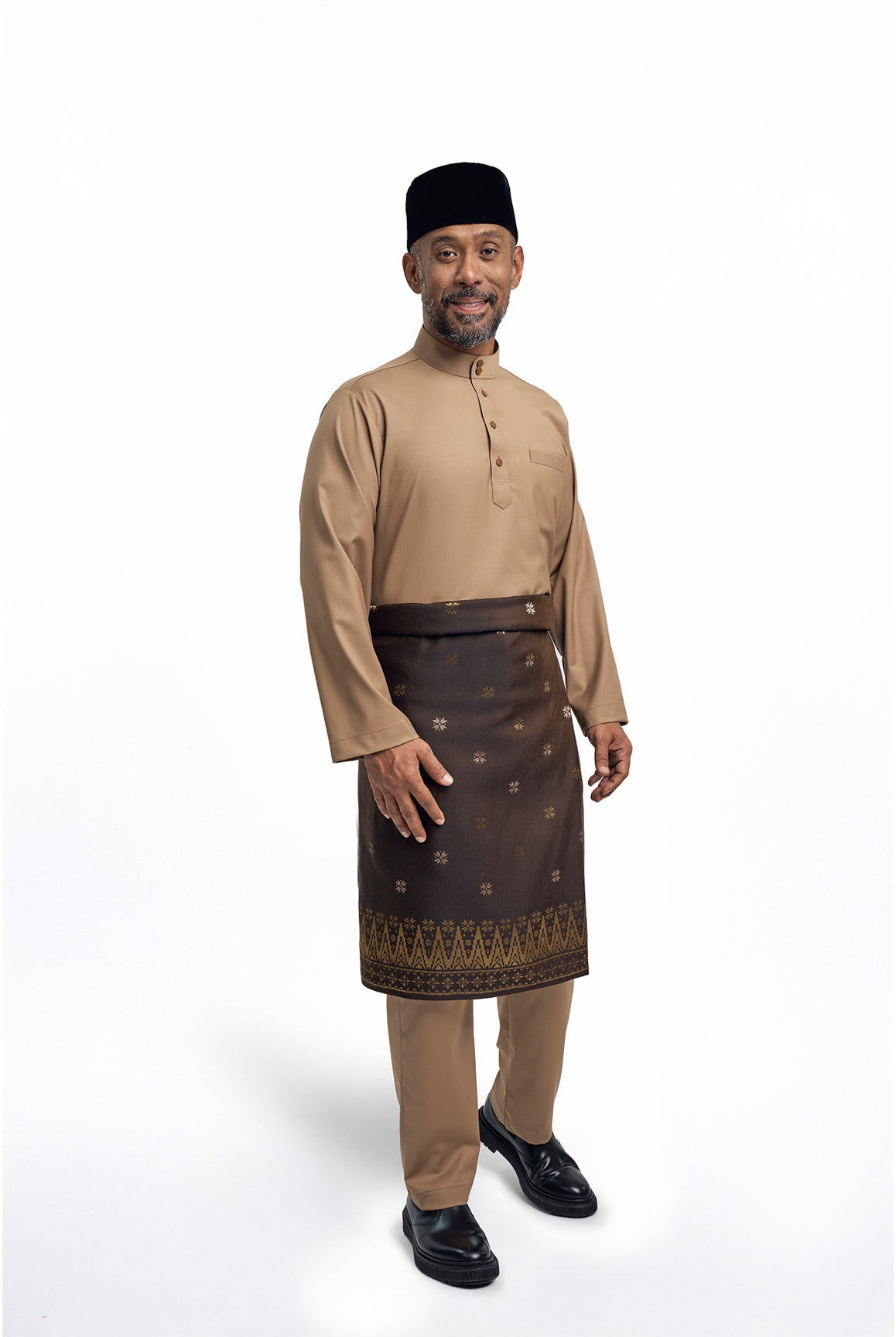Patawali Modern Fit Baju Melayu Cekak Musang - Hazel Brown