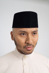 Patawali Modern Fit Baju Melayu Cekak Musang - Ecru Beige