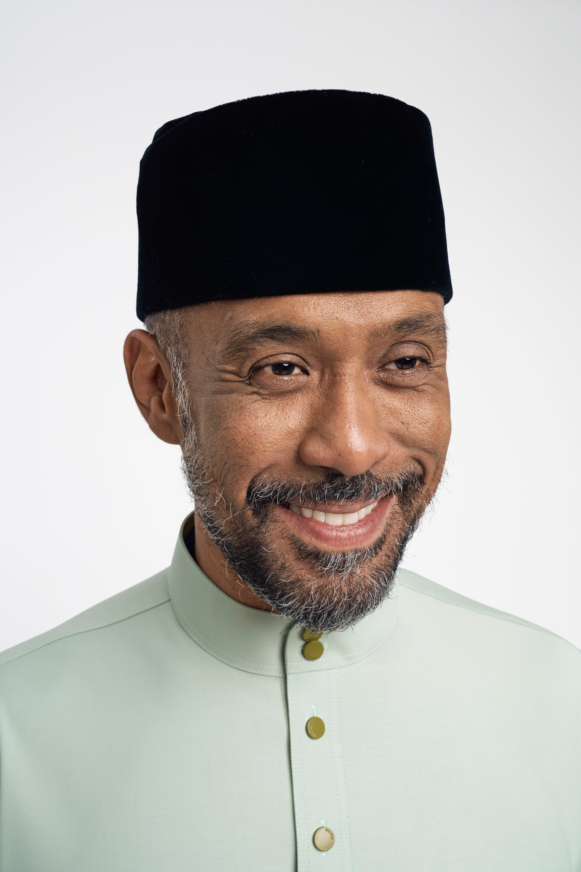 Patawali Modern Fit Baju Melayu Cekak Musang - Mint Green