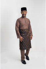 Patawali Modern Fit Baju Melayu Cekak Musang - Espresso