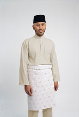 Patawali Modern Fit Baju Melayu Cekak Musang - Beige