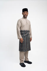 Patawali Modern Fit Baju Melayu Cekak Musang - Light Olive