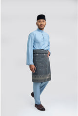Patawali Modern Fit Baju Melayu Cekak Musang - Light Blue