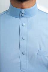 Patawali Modern Fit Baju Melayu Cekak Musang - Light Blue