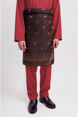 Patawali Modern Fit Baju Melayu Cekak Musang - Rose Red