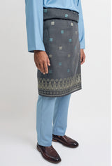 Patawali Modern Fit Baju Melayu Cekak Musang - Light Blue