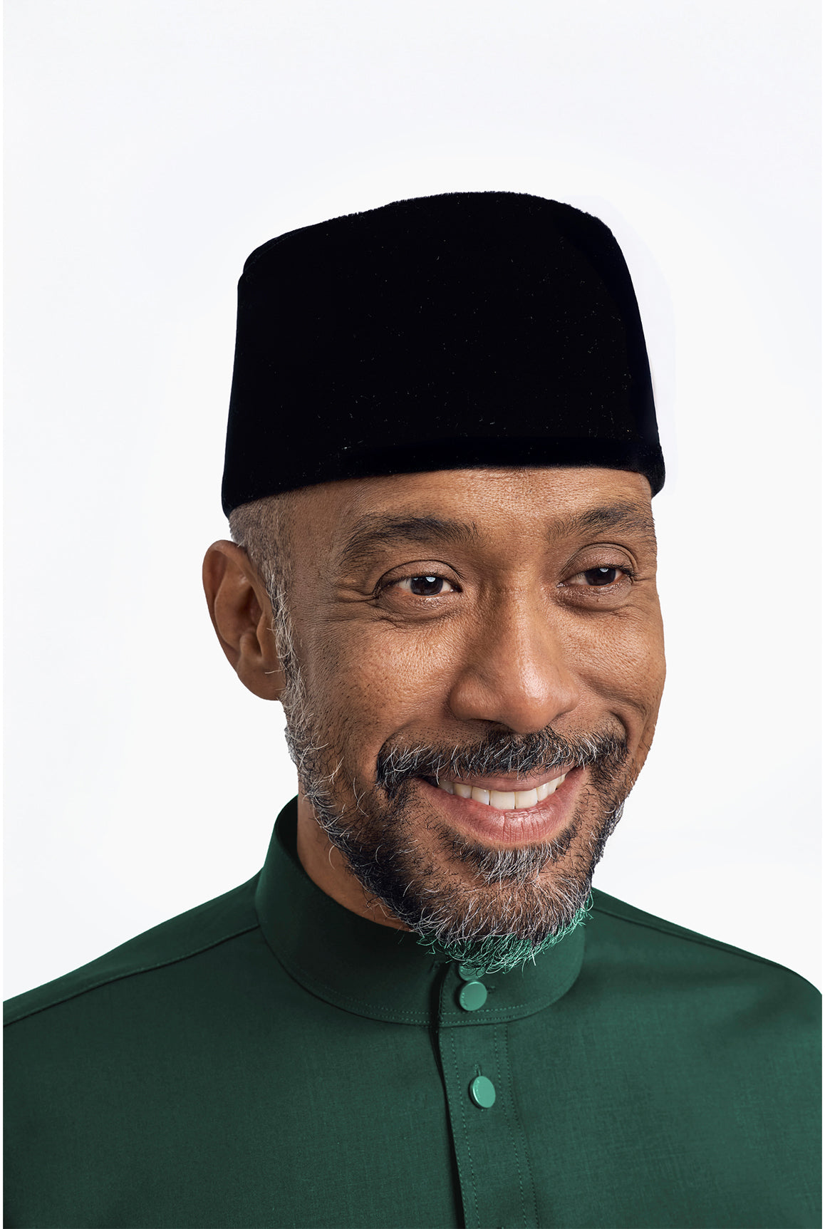 Patawali Modern Fit Baju Melayu Cekak Musang - Emerald Green