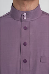 Patawali Modern Fit Baju Melayu Cekak Musang - Dusty Lilac