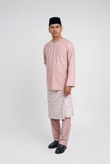 Patawali Classic Fit Baju Melayu Teluk Belanga - Soft Pink